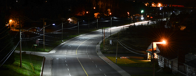 Demande de service pour les réverbères